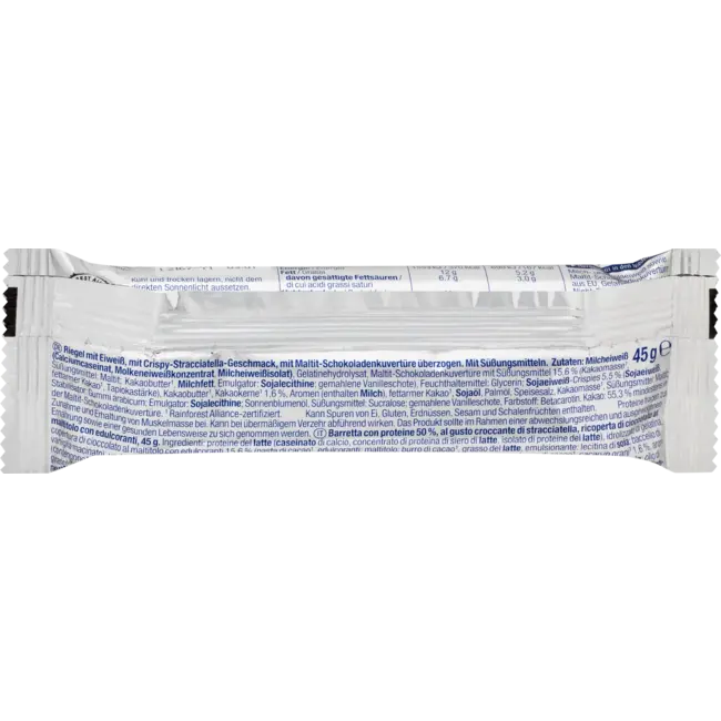 Sportness Proteinriegel 50%, Crispy Stracciatella Geschmack 45 g