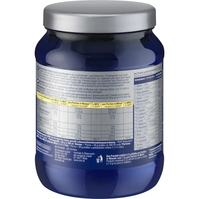 Sportness Whey Proteinpulver Vanille Geschmack 450 g