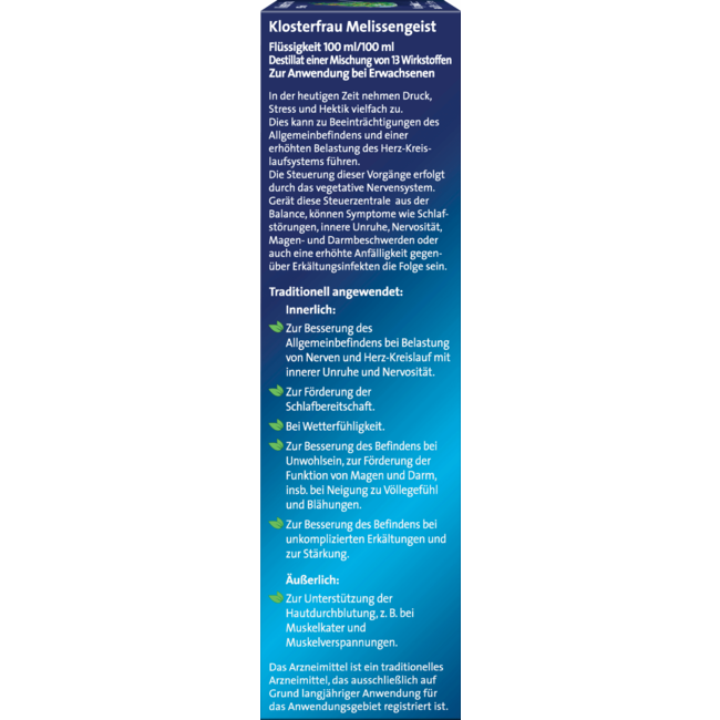 Klosterfrau Melissengeist 95 ml