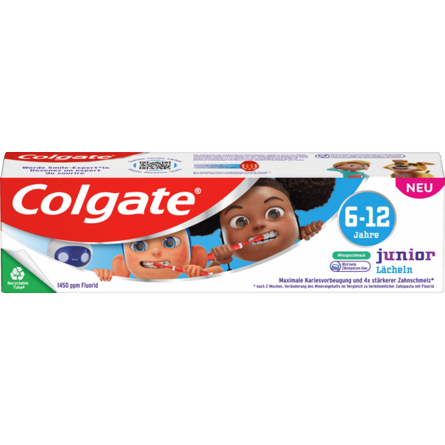 Colgate Tandpasta Kinderen, Junior Lachend 6 Tot 12 Jaar 75 ml