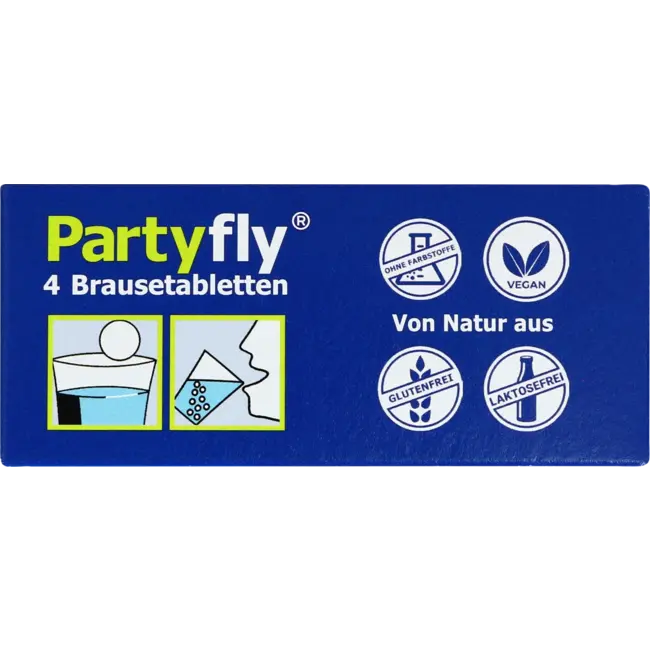 Partyfly  Elektrolyt Vitamine C Complex Bruistabletten 4 St 26 g