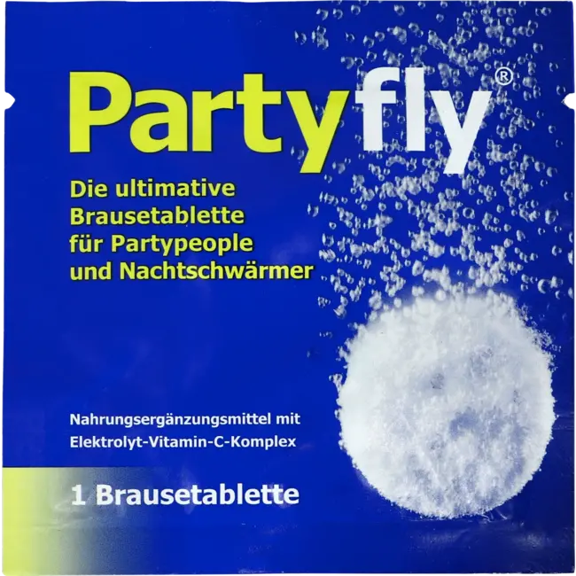 Partyfly  Elektrolyt Vitamine C Complex Bruistabletten 4 St 26 g