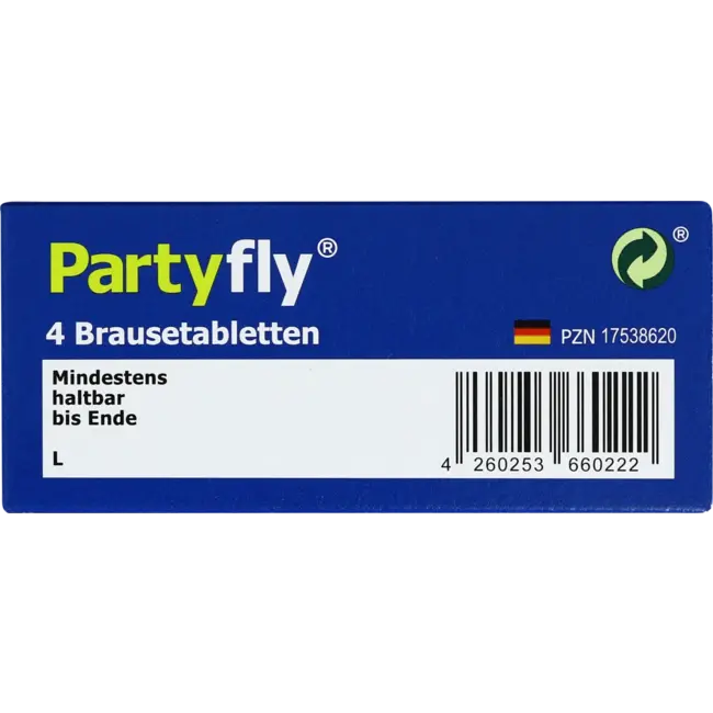 Partyfly  Elektrolyt Vitamine C Complex Bruistabletten 4 St 26 g