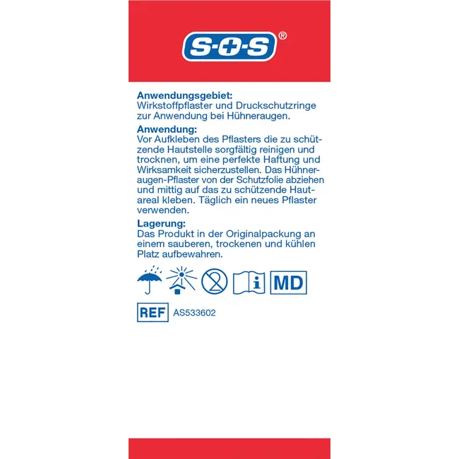 SOS Likdoorns Combiset, Werkpleister & Drukbeschermingsringen 54 St