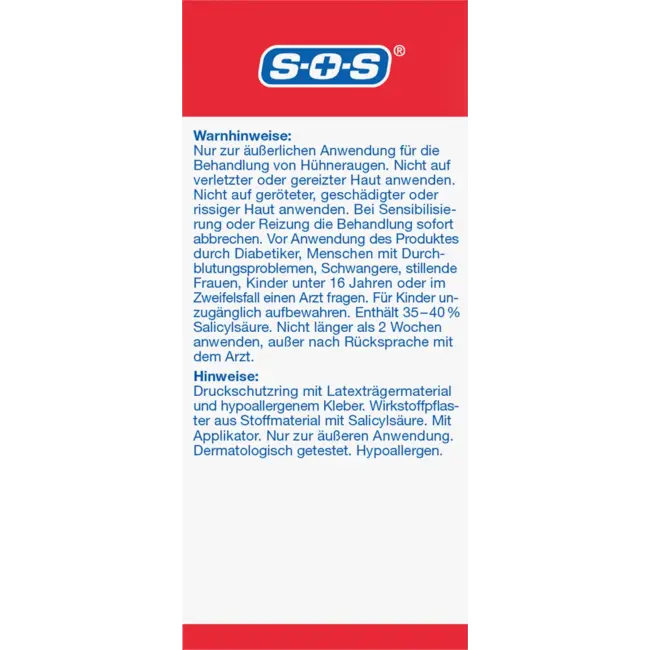 SOS Likdoorns Combiset, Werkpleister & Drukbeschermingsringen 54 St