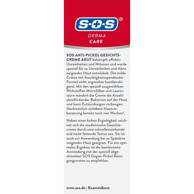 SOS Gezichtscrème Anti-puistjes 50 ml