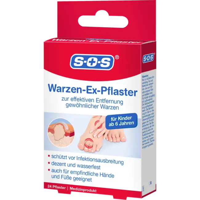 SOS Wrattenverwijderaar Pleister, Wratten-ex 24 St