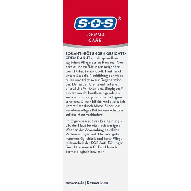 SOS Gezichtscrème Anti-roodheid Acuut 50 ml