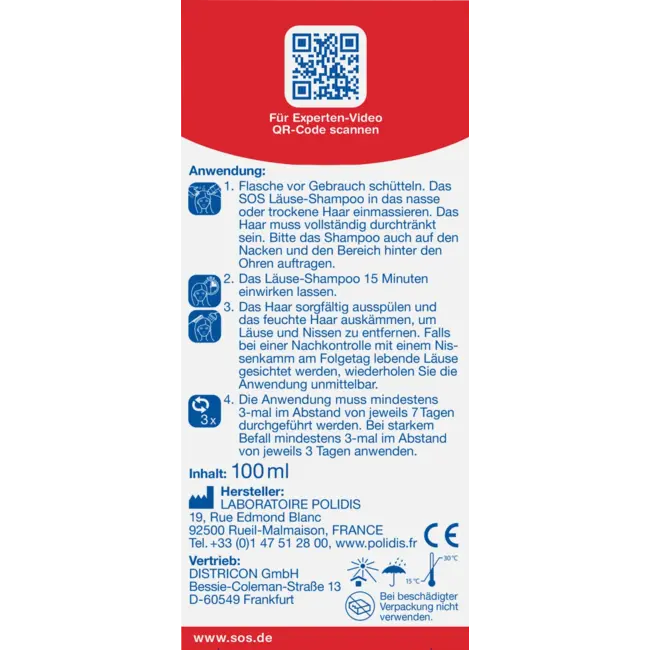 SOS Luizen Shampoo 100 ml