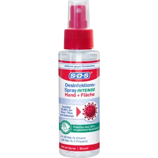 SOS SOS Desinfectiespray Intense Voor Hand & Oppervlakken