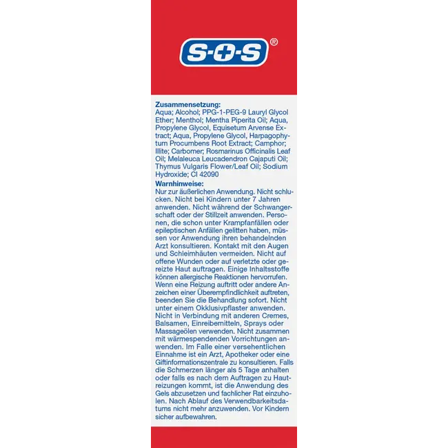 SOS Pijnstopgel 50 ml