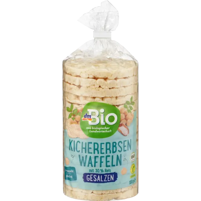 dmBio Kikkererwtenwafels, Gezouten 100 g