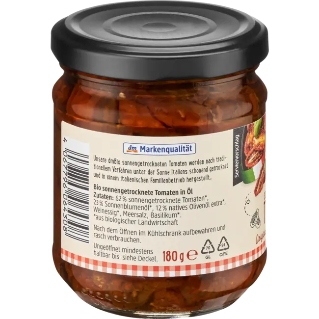 dmBio Zongedroogde Tomaten 180g