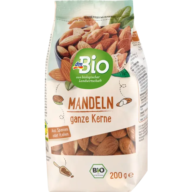 dmBio Amandelen, Bruin, 200 g
