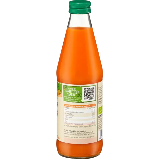 dmBio Wortelsap, vers van het veld verwerkt 330 ml