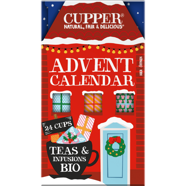 Cupper Adventskalender 2024, 24 Tassen Teegenuss 1 St