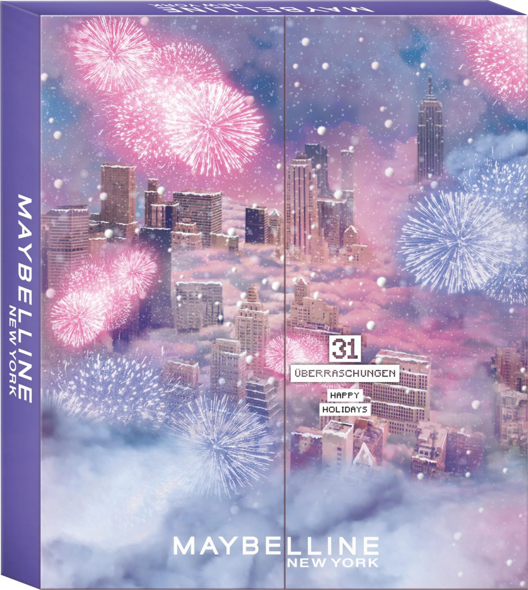 Maybelline New York Adventskalender 2024 Happy Holidays PAARS Duitse