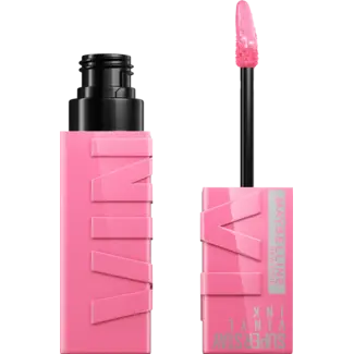 Maybelline New York Maybelline New York Lippenstift Super Stay Vinyl Inkt Roze 155 Mashup Upbeat