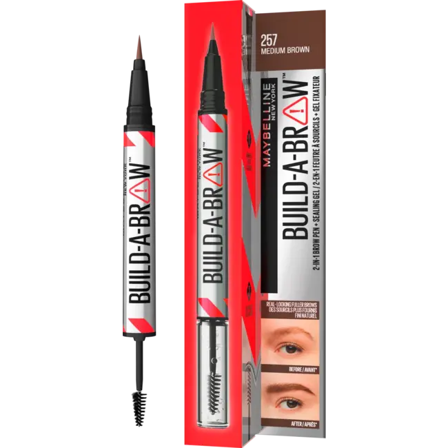 Maybelline New York Wenkbrauwpotlood Build-A-Brow 257 Middenbruin 1 St