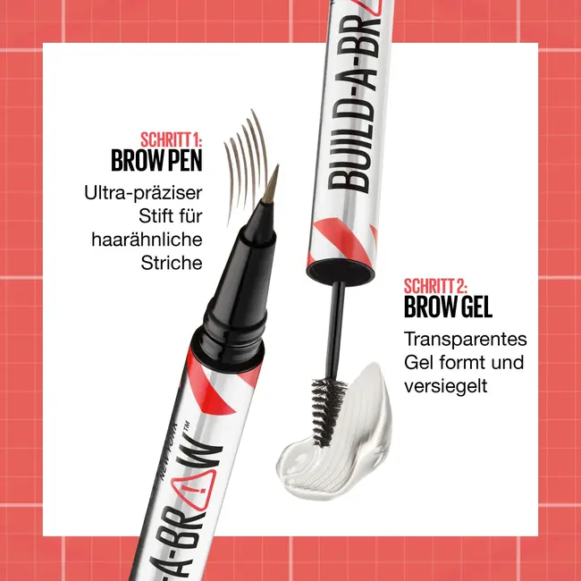 Maybelline New York Wenkbrauwpotlood Build-A-Brow 257 Middenbruin 1 St