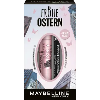 Maybelline New York Maybelline New York Augen Make-upset Mascara Sky High Zwart + gratis Expression Kajal 33 Zwart