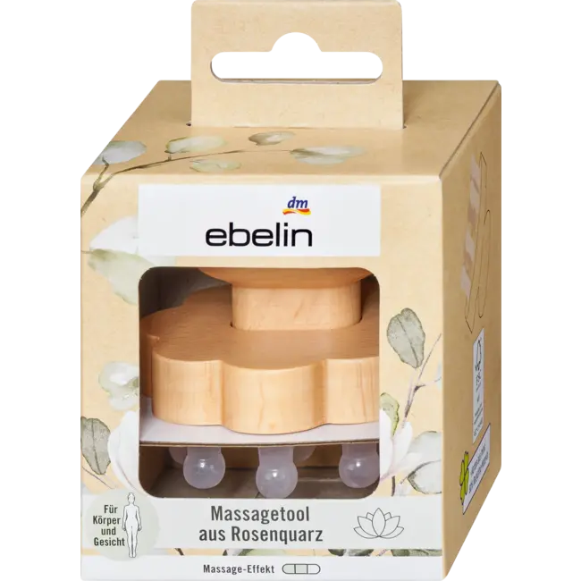 ebelin Massagetool Met Rozenkwarts 1 St