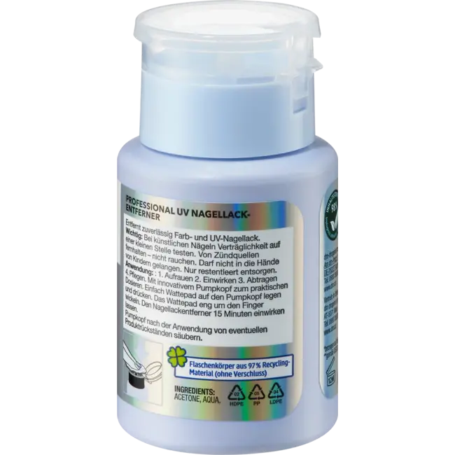 ebelin UV Nagellakremover Professional Acetonhoudend 125 ml