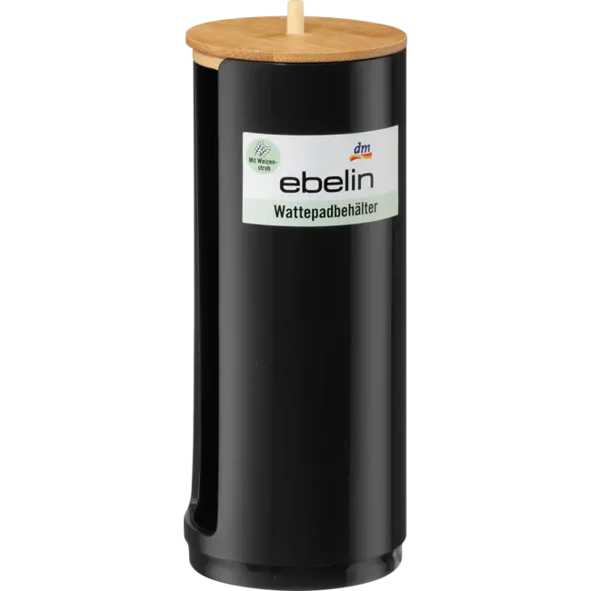 ebelin Wattenschijfdispenser Met Bamboe Deksel 1 St