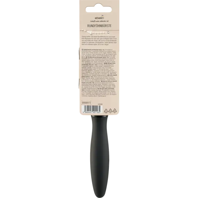 ebelin Ronde Föhnborstel Met Nylon Pinnen 1 St