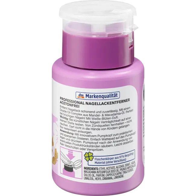 ebelin Nagellakremover Professional Acetonvrij 125 ml