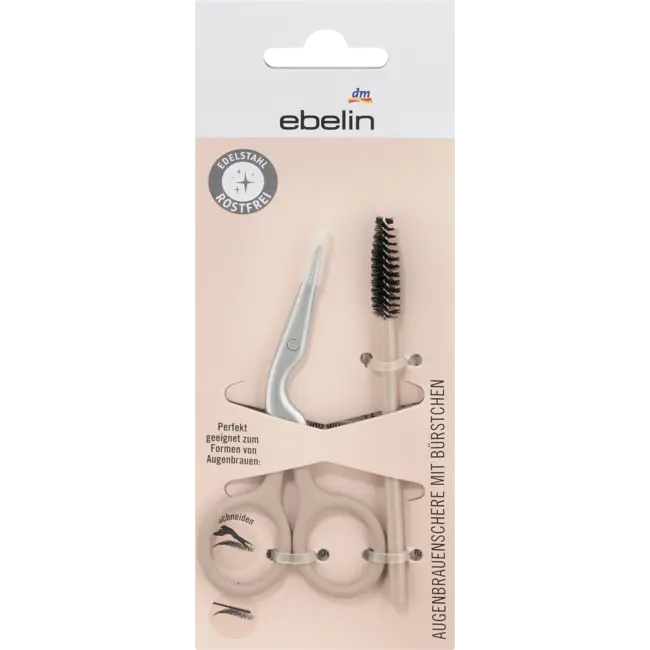 ebelin Wenkbrauwschaar Met Borsteltje 1 St