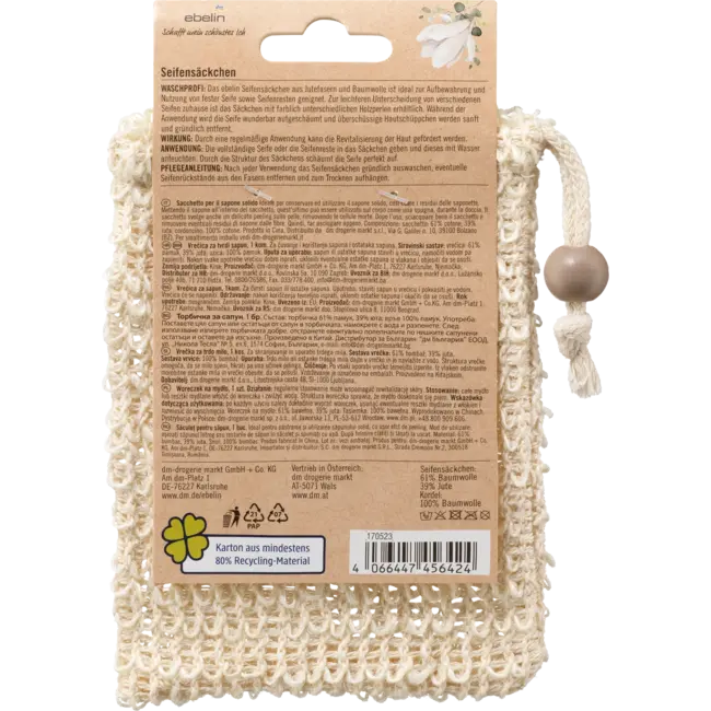 ebelin Zeepzakje 100% Natuurlijk 1 St