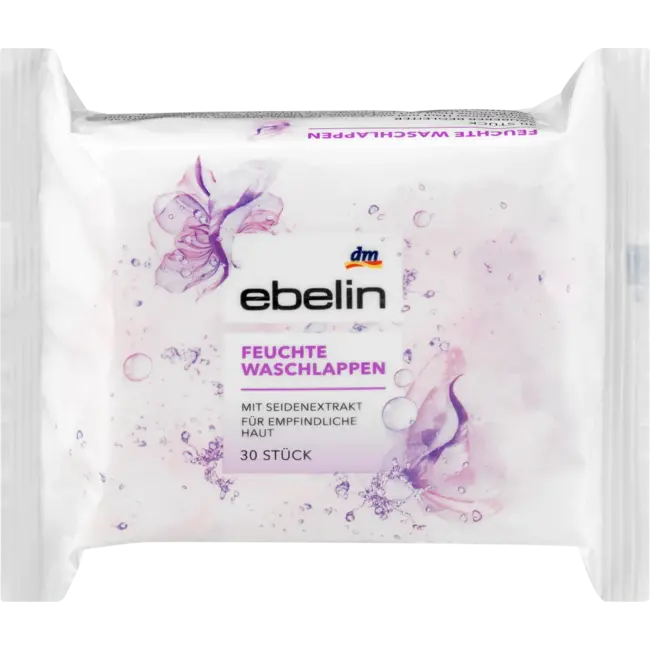 ebelin Vochtige Washandje Zijde 30 St
