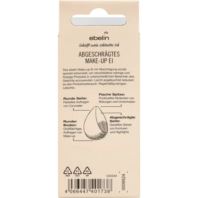 ebelin Make-up Ei Afgeschuind 1 St