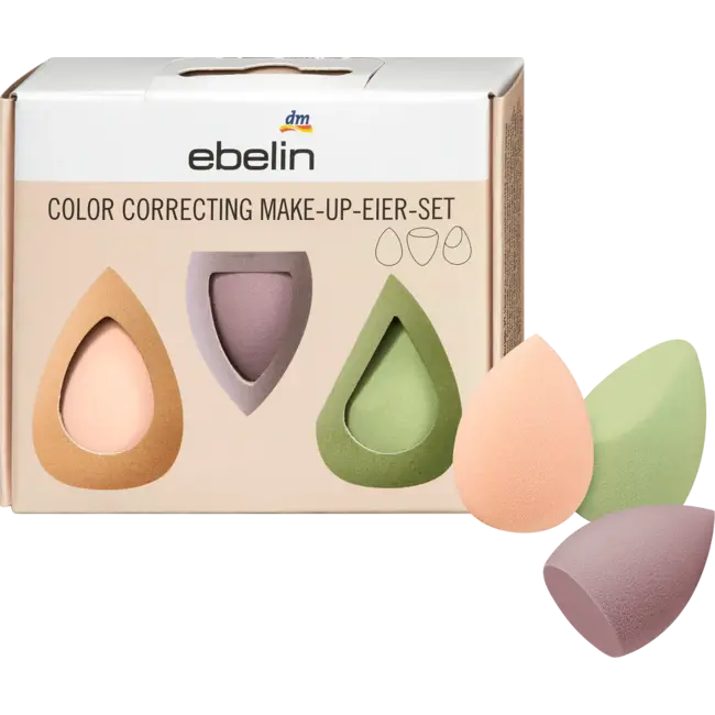 ebelin Kleurcorrigerende Make-up Eier-set 3 St