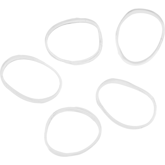 ebelin Mini Haarelastiekjes In Organza Zakjes Transparant 250 St