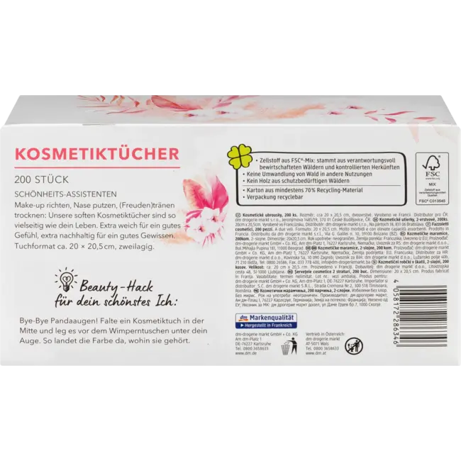 ebelin Cosmetische Doekjes 200 St