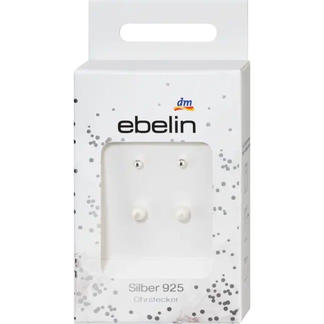ebelin Oorstekerset 925 Zilver 4 St
