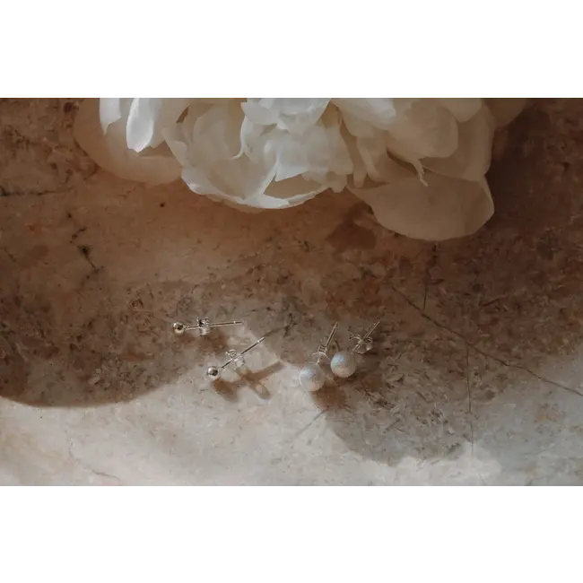 ebelin Oorstekerset 925 Zilver 4 St