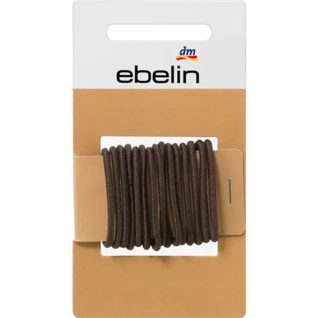 ebelin Elastiekjes Klein/dun Bruin 15 St