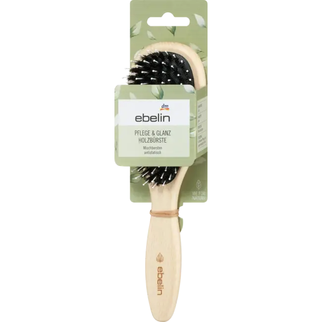 ebelin Nature Verzorging & Glans Houten Borstel Ovaal 1 St