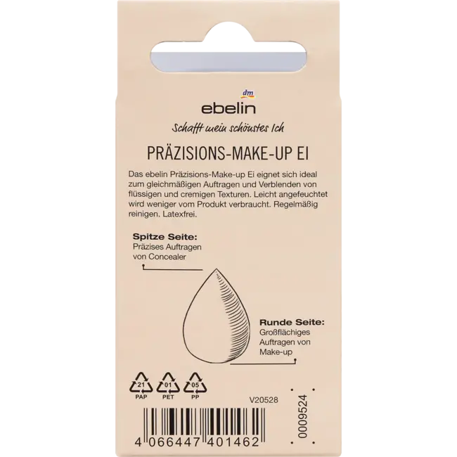 ebelin Make-up Ei Voor Blenden & Aanbrengen 1 St