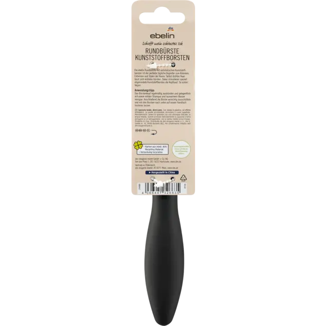 ebelin Ronde Borstel Met Kunststof Borstelharen 1 St