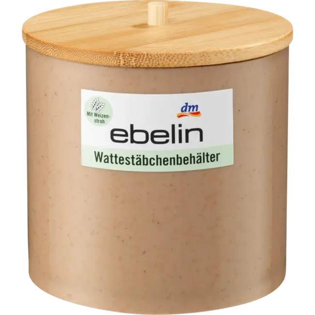 ebelin Wattenstaafjesbakje Met Bamboe Deksel 1 St