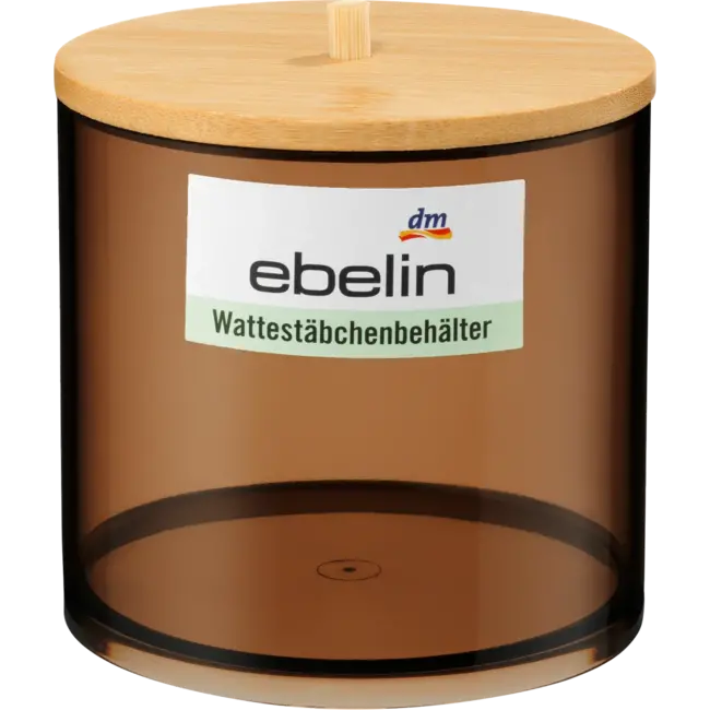 ebelin Wattenstaafjesbakje Met Bamboe Deksel 1 St