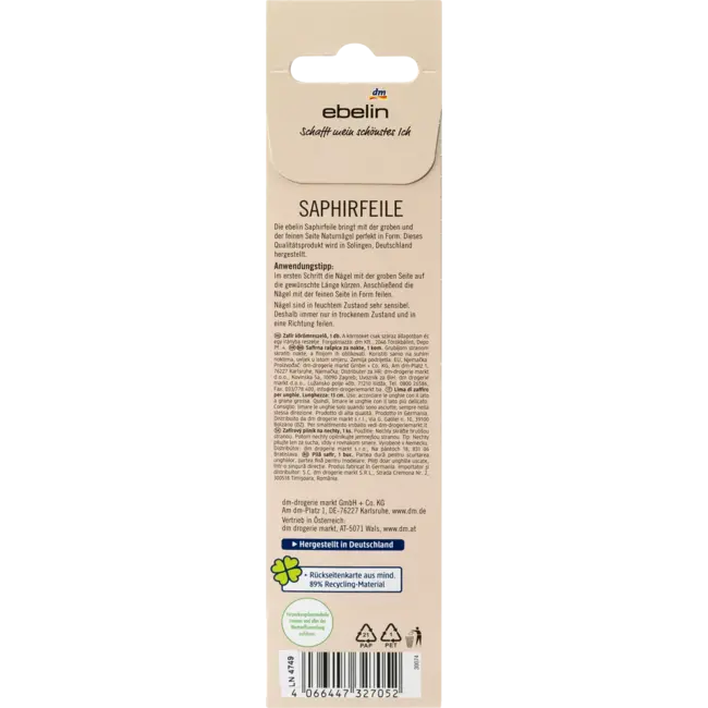 ebelin Saffier Nagelvijl 13cm 1 St