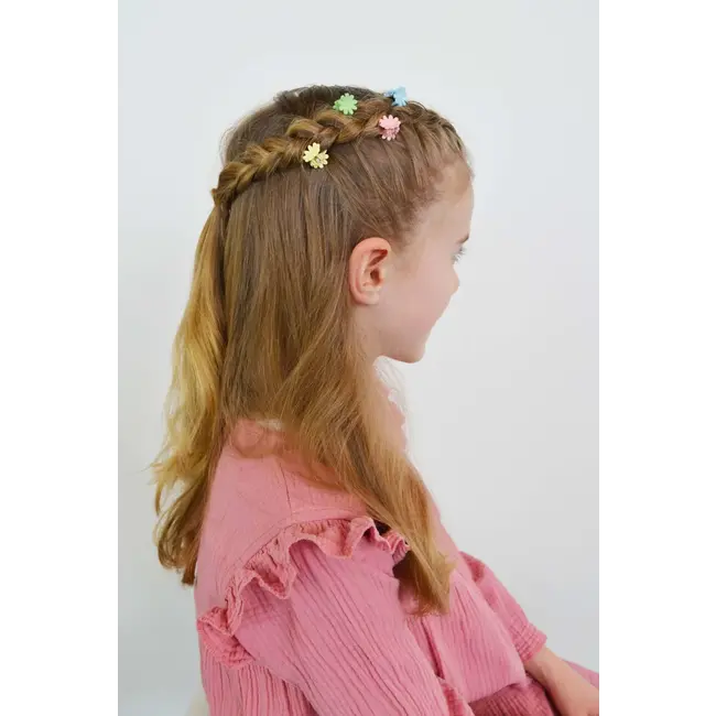 ebelin Haarclips kleine bloemvorm 8 St