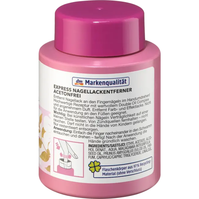 ebelin Nagellakremover Professional Express acetonvrij 75 ml