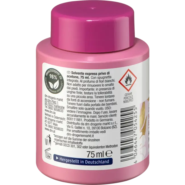 ebelin Nagellakremover Professional Express acetonvrij 75 ml