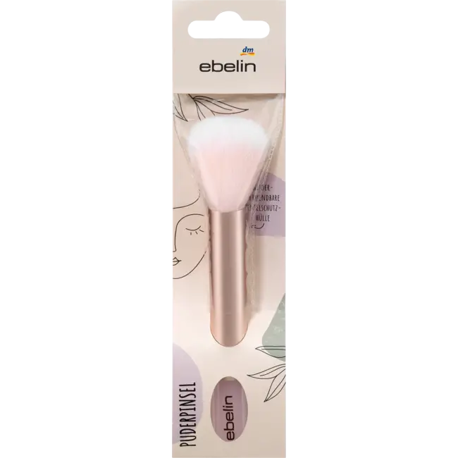 ebelin Pastelkleurige poederkwast 1 St